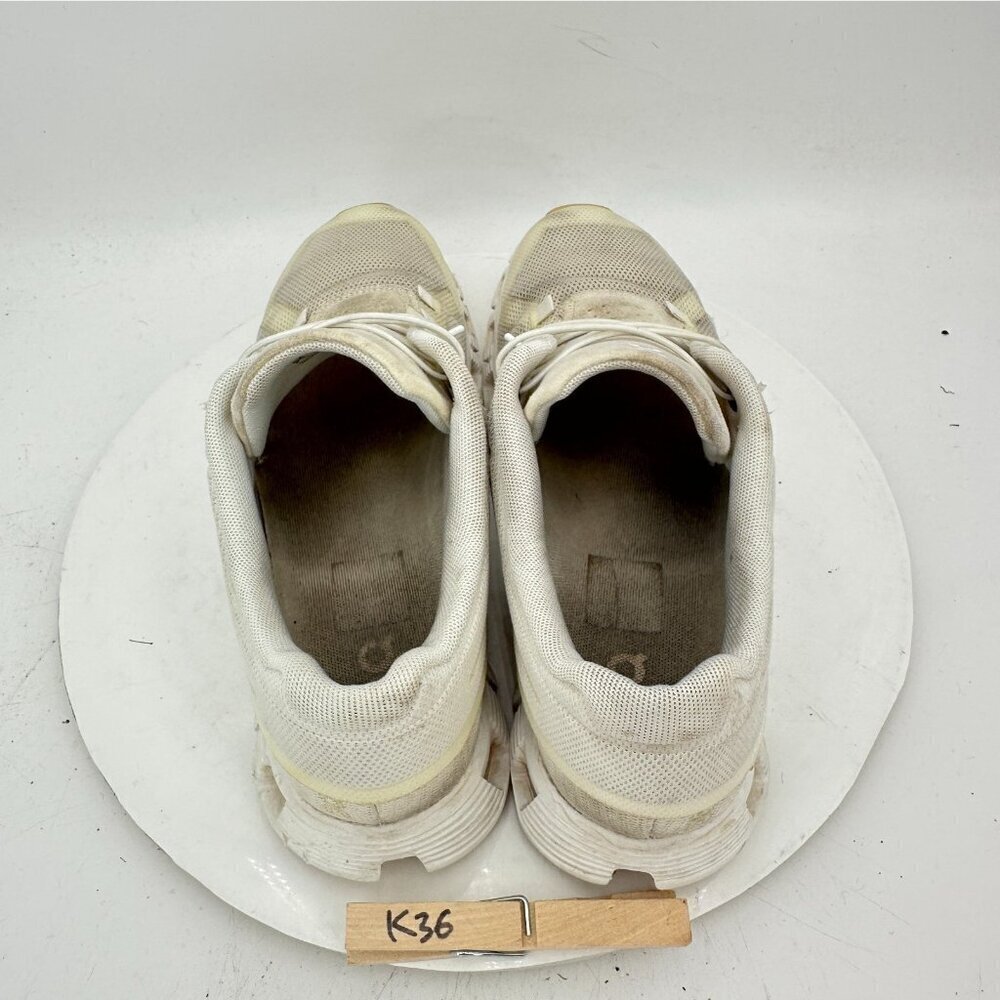On Cloud 5 Swiss Engineering Women Size 9.5 88-98532 Undyed White Running Shoes - Picture 9 of 11